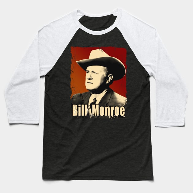 Vintage "bill  monroe" Baseball T-Shirt by Royasaquotshop